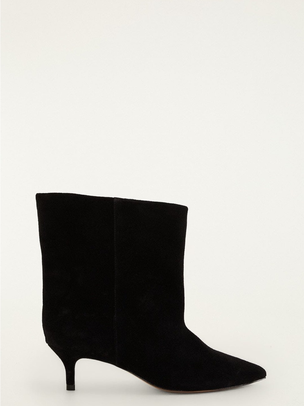 FARM RIO Black Suede Heeled Ankle Boot